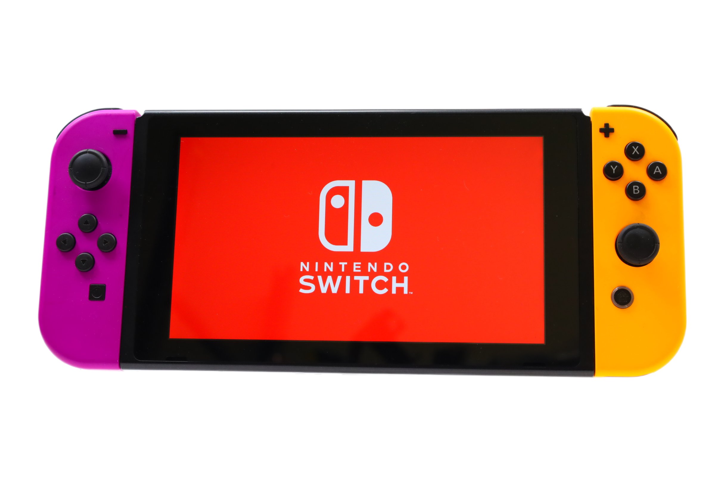 Nintendo Switch HAC-001 32GB + 128GB Video Game System - Purple/Orange ...