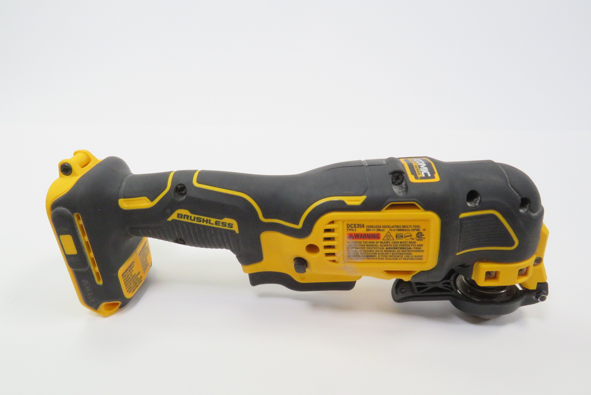 DeWalt DCS354 ATOMIC 20V MAX Cordless Brushless Oscillating Multi-Tool