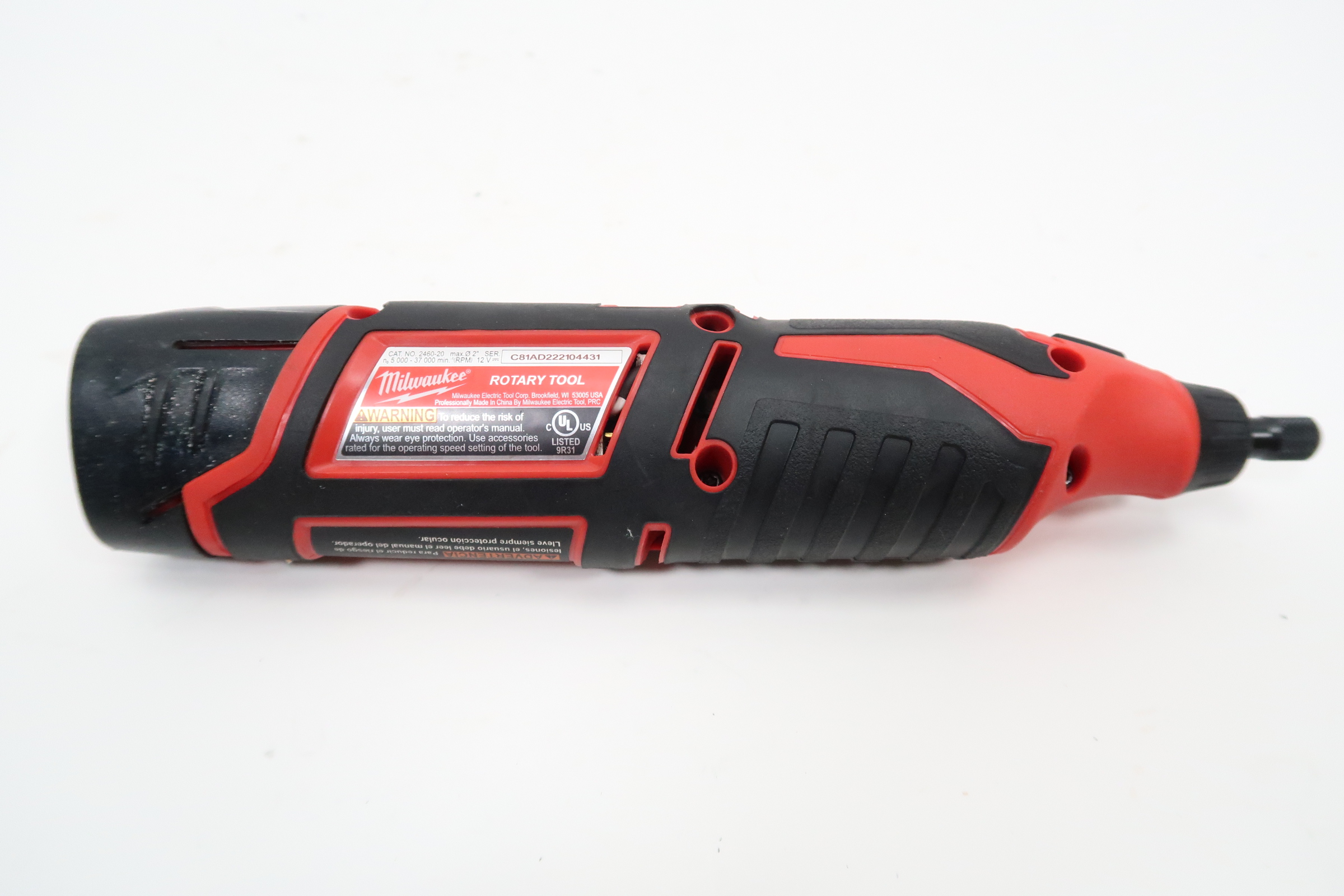 Milwaukee 2460-20 12V Lithium-Ion Cordless Rotary Tool