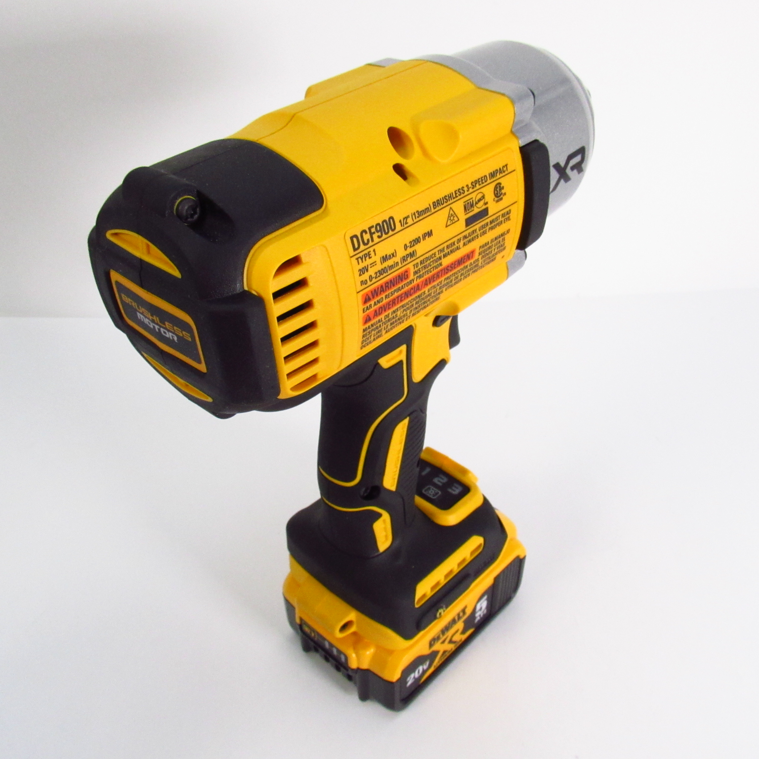 DeWalt DCF900 20V Lithiumion 1/2'' Drive Brushless 3Speed Impact Wrench