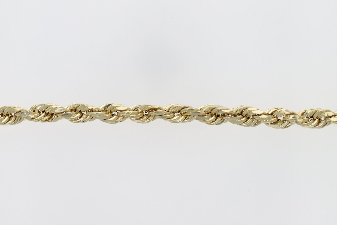 Rope Link Chain Bracelet in 14K Gold - Yellow Gold