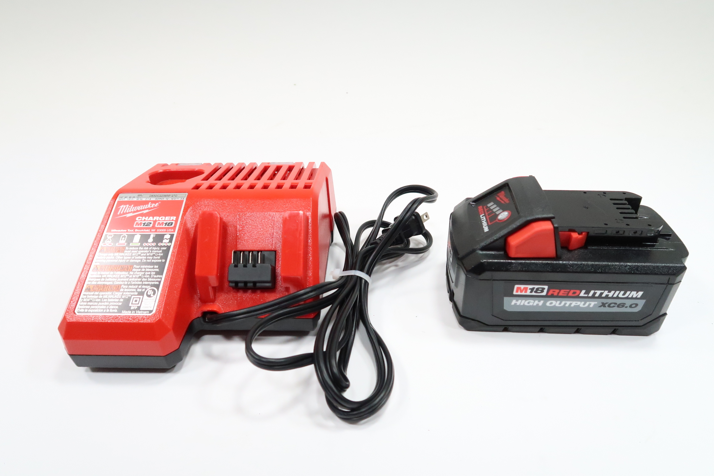 Milwaukee Charger M18 Milwaukee Battery Milwaukee 48-59-1812 M18