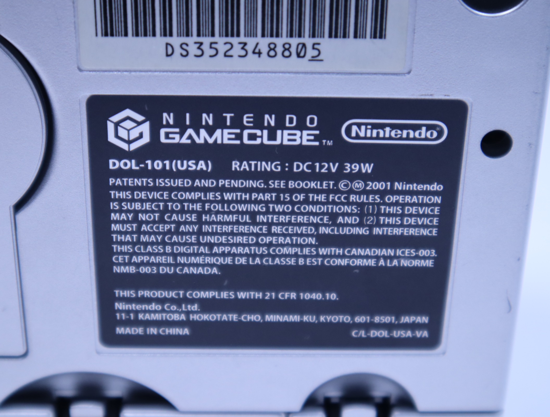 Nintendo GameCube Silver Console Enjoy Plus DOL-101 JP For