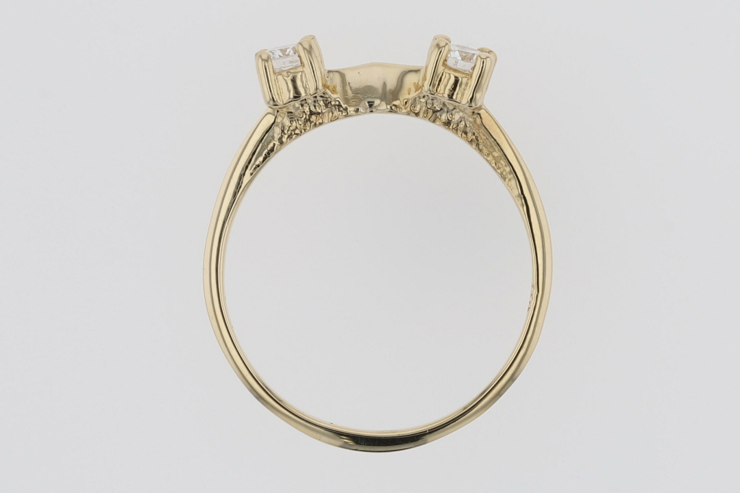 .28ctw Diamond Solitaire Enhancer Wedding Band Ring 14k Yellow Gold