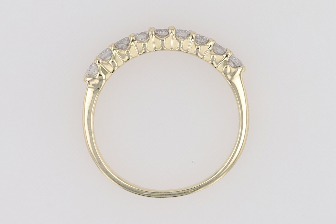 .50ctw Round Cut Diamond Prong Set Wedding Band Ring 10k Yellow Gold ...