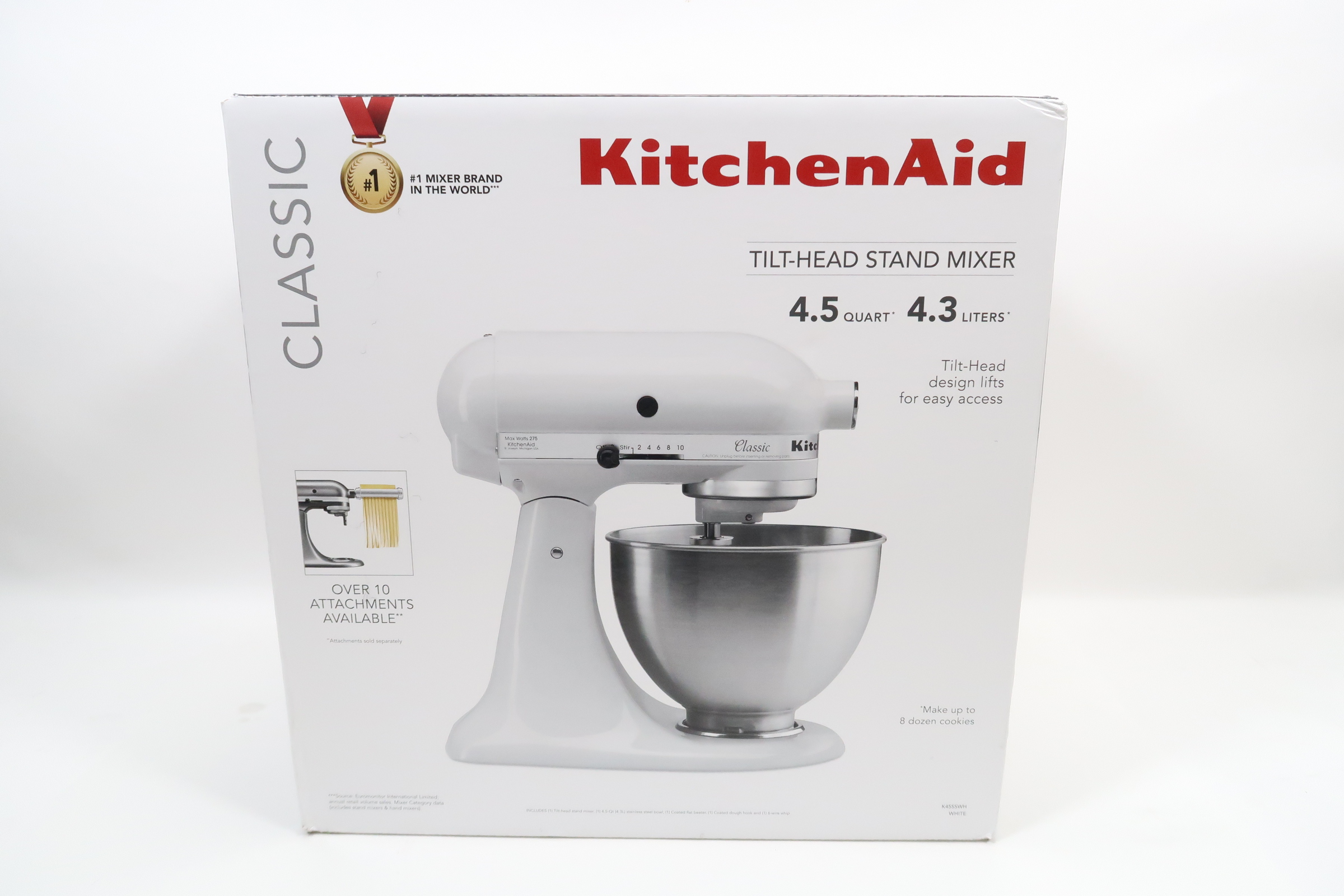 KitchenAid K45SSWH Classic Series 4 5 Qt 10 Speed White Stand Mixer   99be1591 C2fb 46af A3a3 5aba0e84d667.JPG