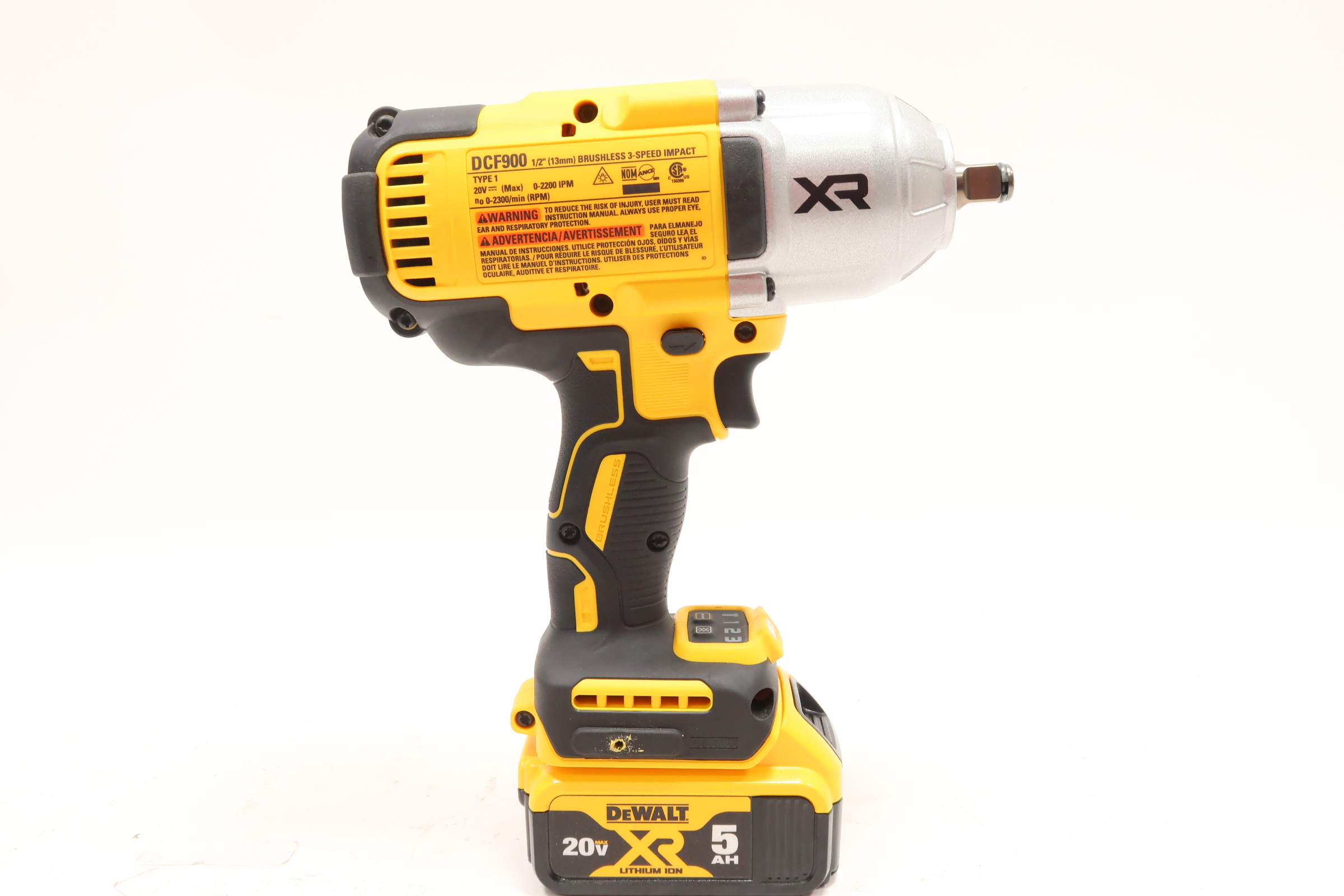 DeWalt DCF900 20V Lithiumion 1/2'' Drive Brushless 3Speed Impact Wrench