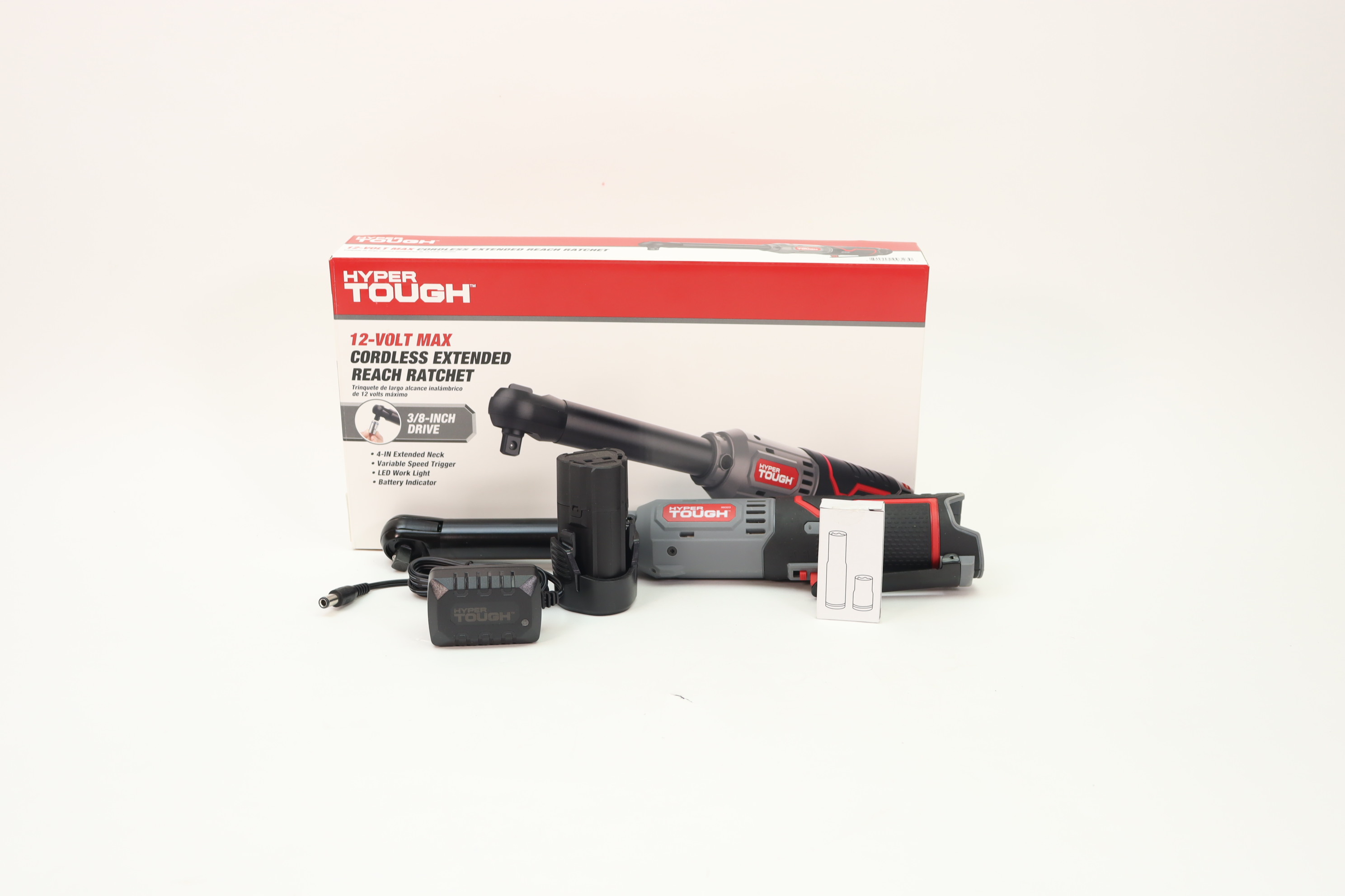 Hyper Tough 99232 12V Max Lithium-Ion 3/8-inch Cordless Extended