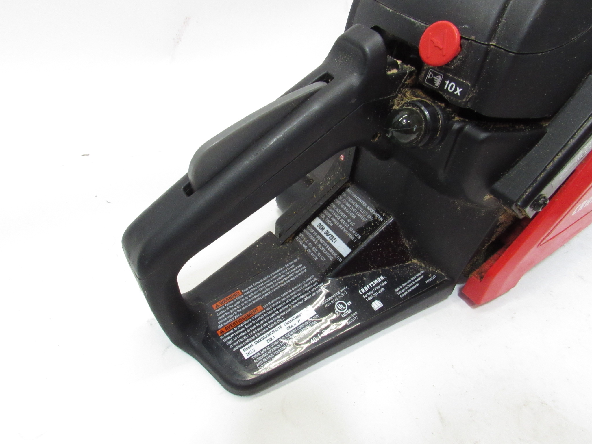 Craftsman S185 18" 42 cc Gas Chainsaw