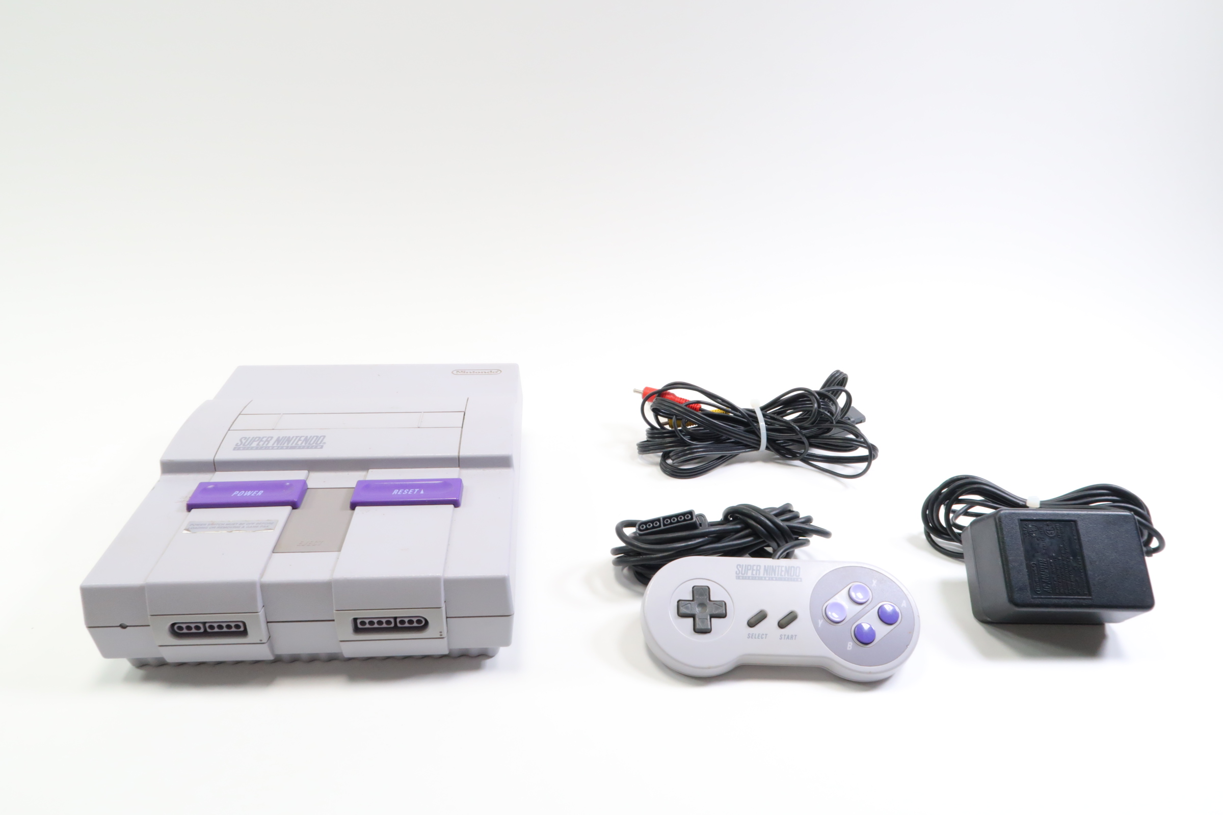 Super Nintendo Console SNS-001 SNES Tested Working 2024 Complete w/ Controller Cables