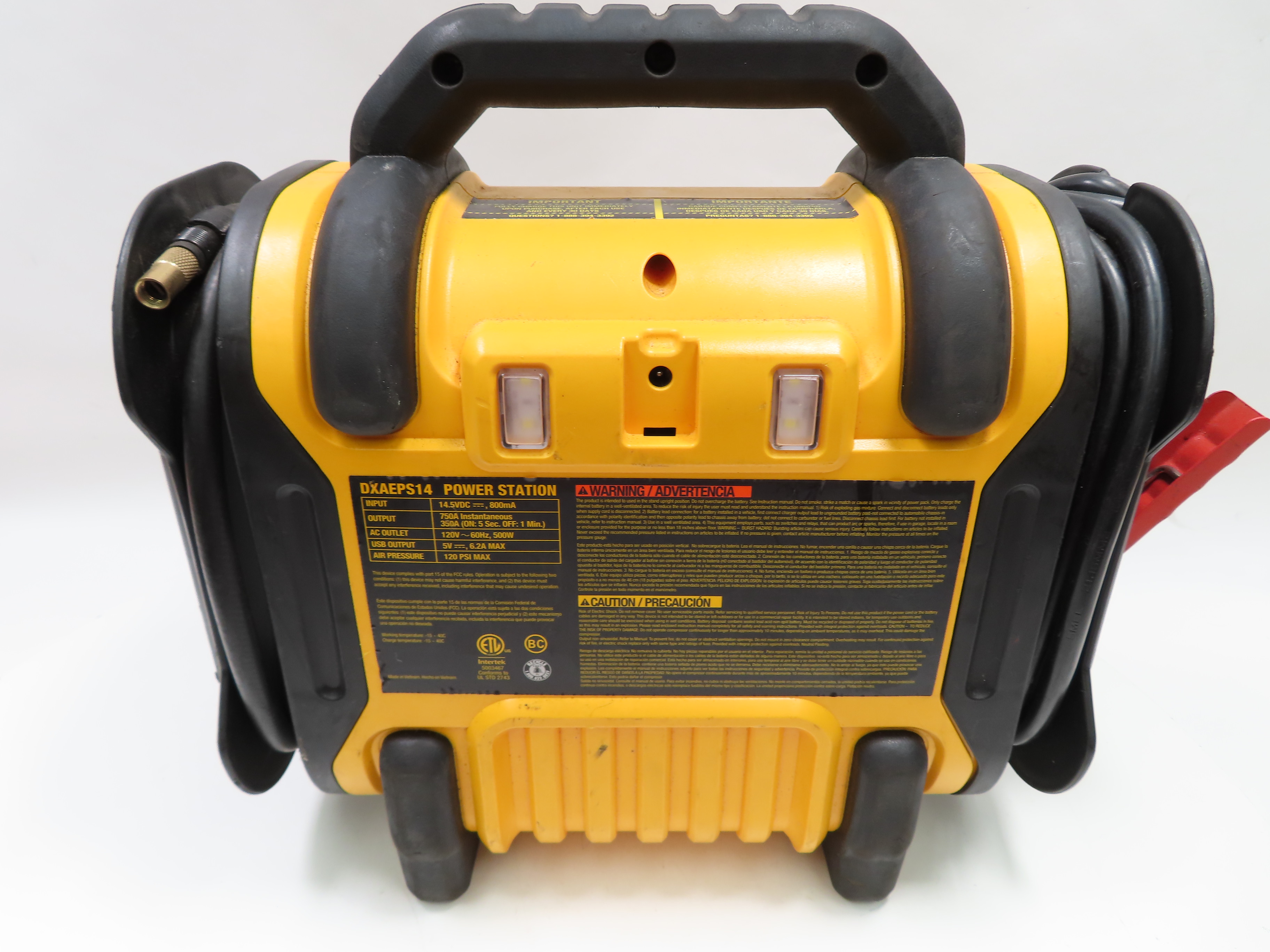 DeWalt DXAEPS14 1600 Peak Amp 12V Automatic Car Battery Starter