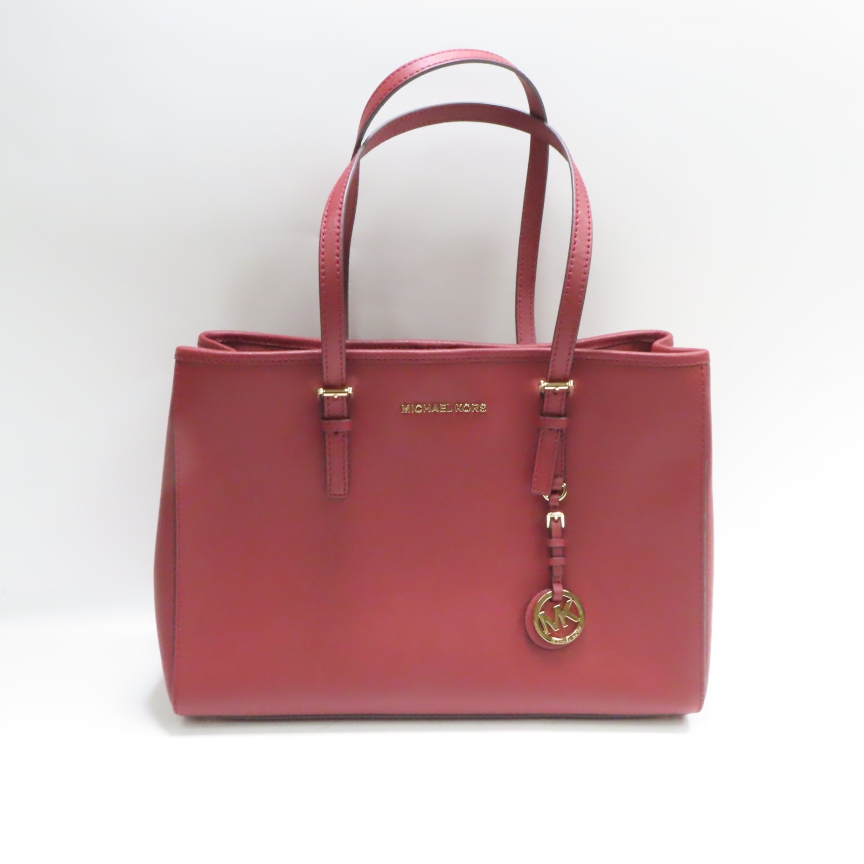 Michael selling Kors Red Saffiano Leather Cosmet