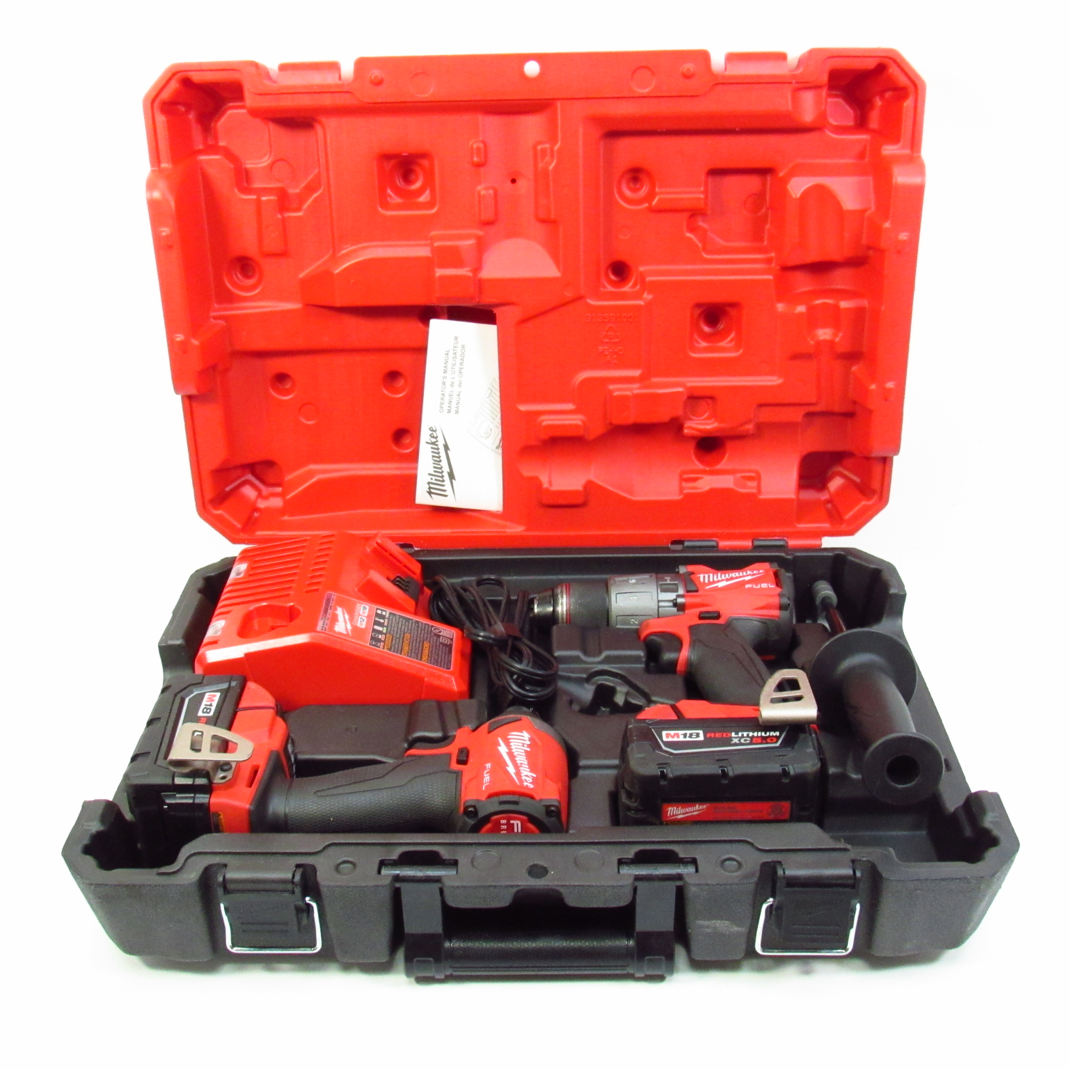 Milwaukee 3692-22CT M18 Compact Brushless 2-Tool Combo Kit – Drill Driver & Impact Driver, New Gen Cordless Set (Batteries Included)