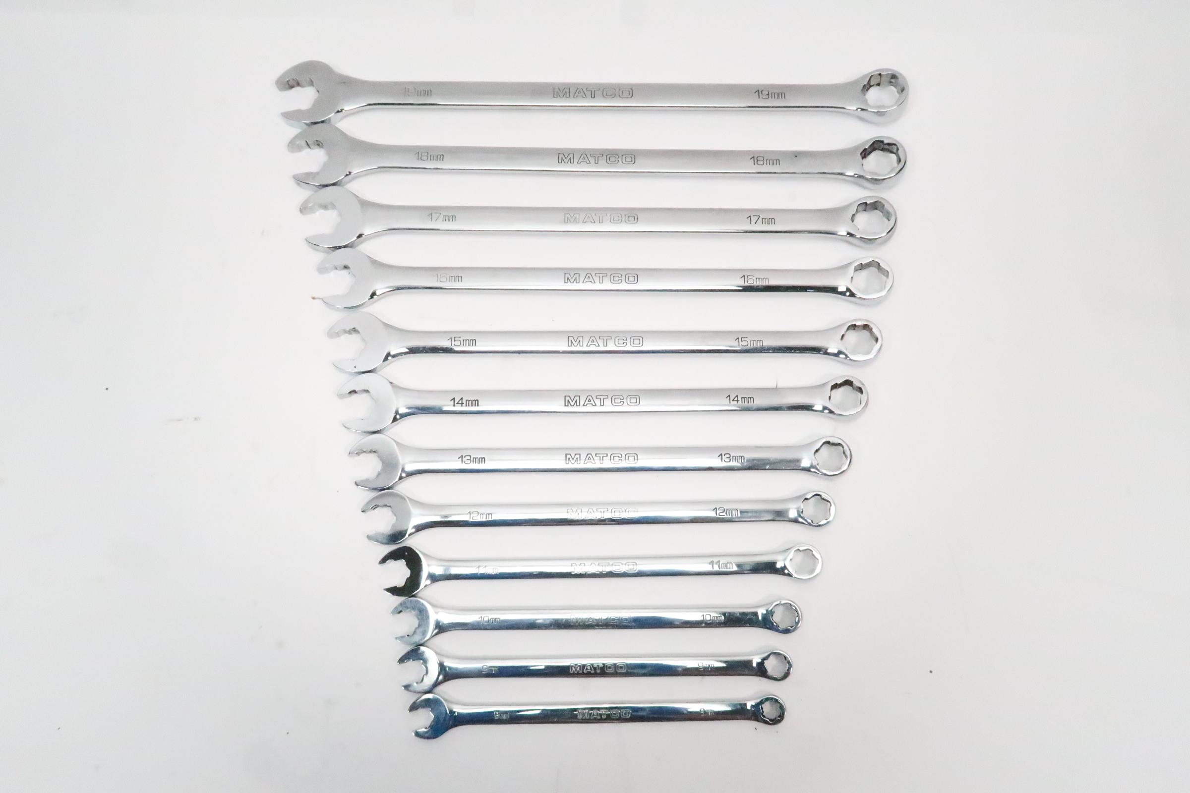 Matco SMEWXLM12 12 Piece Metric Hex Grip Wrench Set