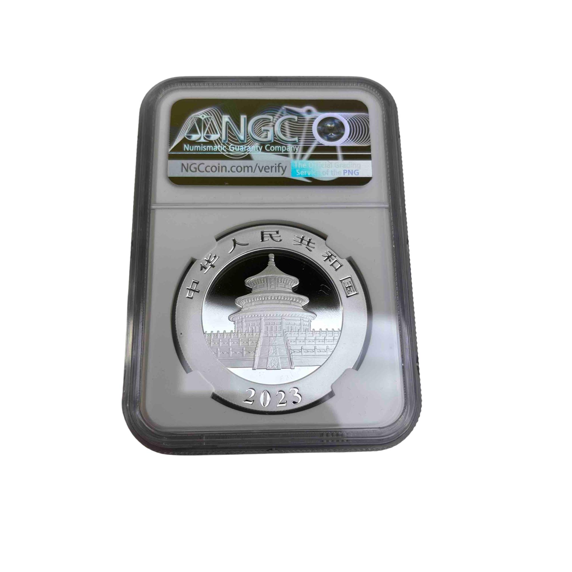 NGC 2023 40th Anniversary Chinese Panda Series Pure Silver 3 Coin