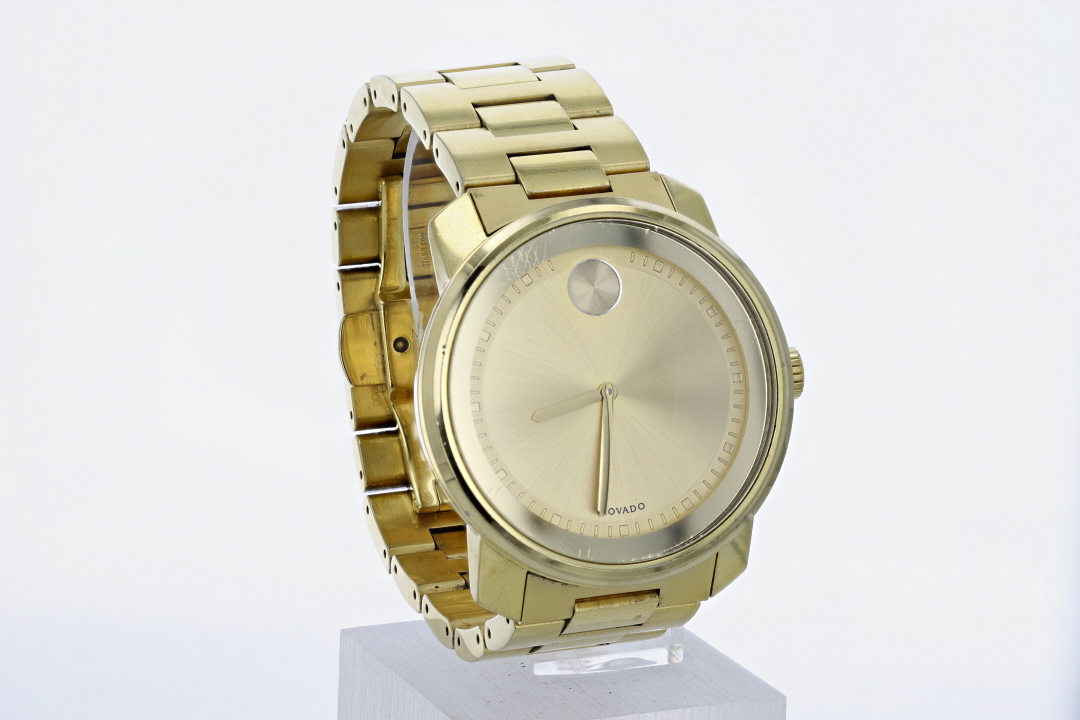 Movado Bold Gold Dial Quartz 42mm Gold-tone Stainless Steel Men's 