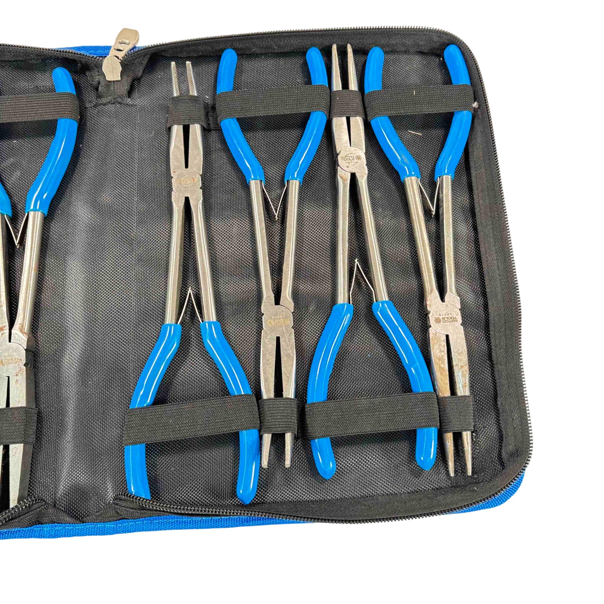 Matco Tools LRP8SETB 8-Piece Cushion Grip Long Reach Pliers Set
