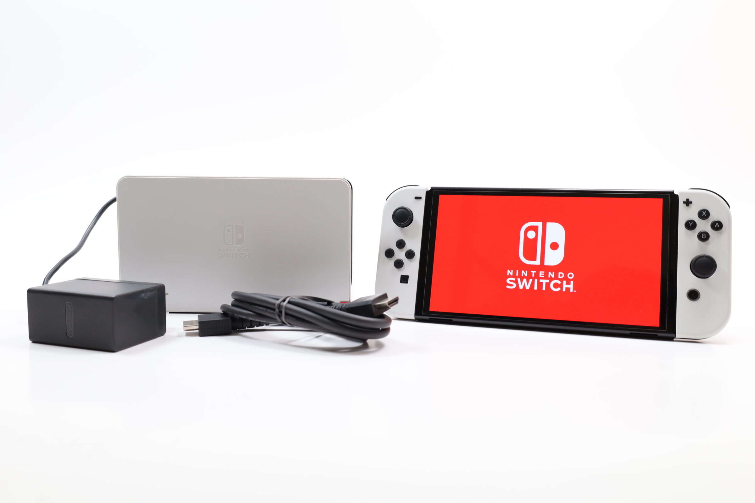 Nintendo Switch OLED HEG-001 64GB + 128GB SD Video Game Console