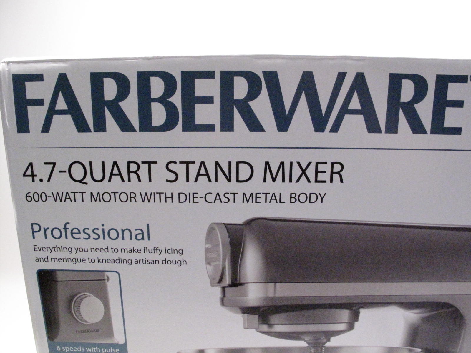 Farberware SM3481RBG Professional Stand Mixer 6 Speed 4.7 Quart Gun