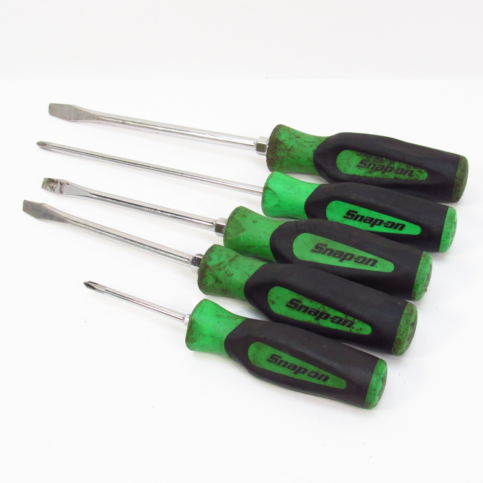 Snapon Tools SGD 5Piece USA Screwdriver Set Green Handle