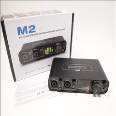 MOTU M2 2x2 USB-C Audio Interface Bundle With XLR-XLR Cable – 192kHz, Bus Powered