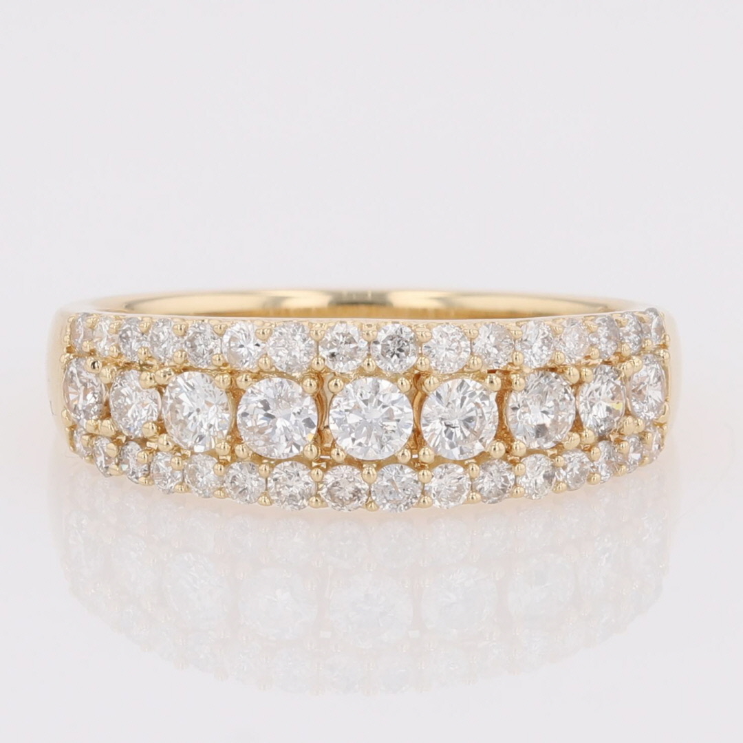 1.00ctw Round Cut Diamond Prong Set Wedding Band Ring 14k Yellow Gold ...