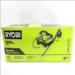 Ryobi RY141802VNM 1800 PSI Electric Pressure Washer – Corded, 1HP, Lightweight, Tested