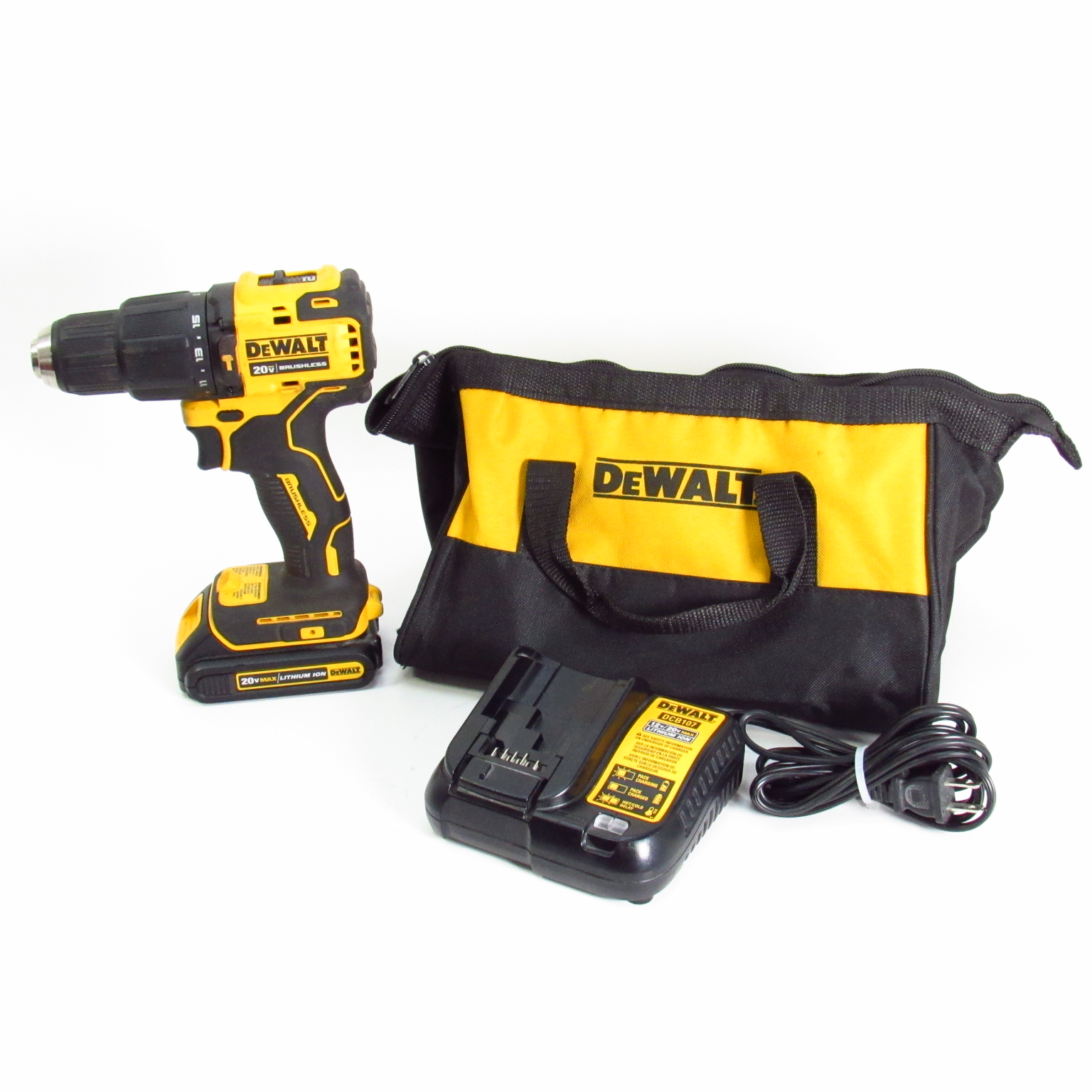 DeWalt Atomic Compact DCD709 20V 1/2'' Drive Cordless Hammer Drill/Driver Kit