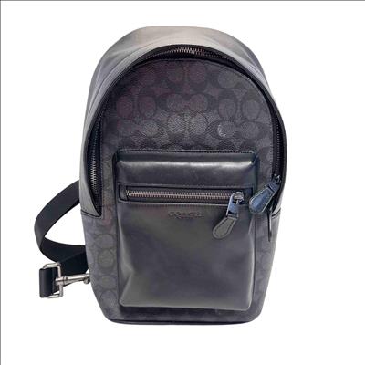 Coach Black Edge L Pack Sling Backpack F2447-CV924