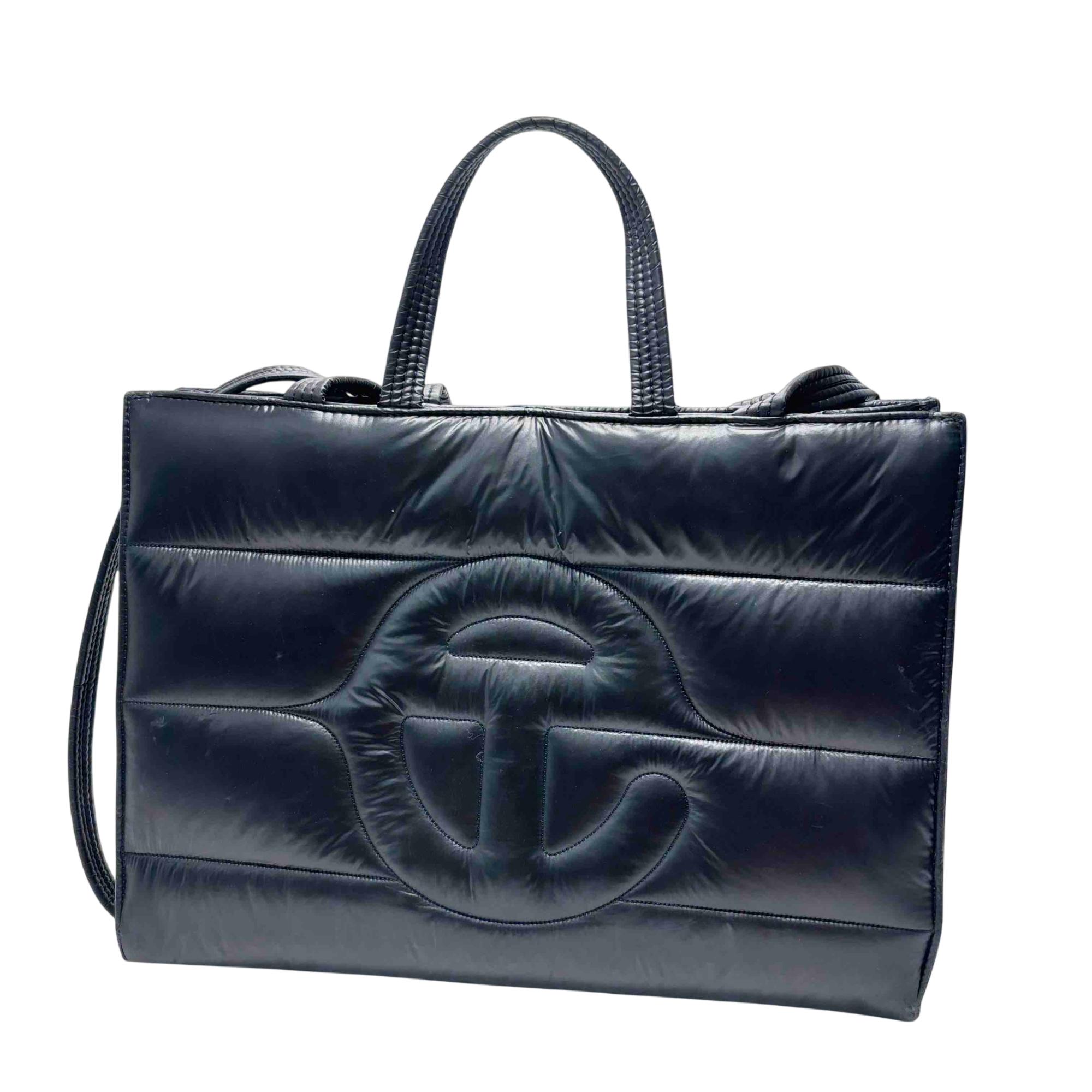 【直営店買付】TELFAR Medium Puff Shopper - Black Telfar Medium Puff Shopper Black – Urban Necessities