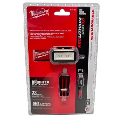 Milwaukee REDLITHIUM USB 600L TRUEVIEW Low-Profile Rechargeable
