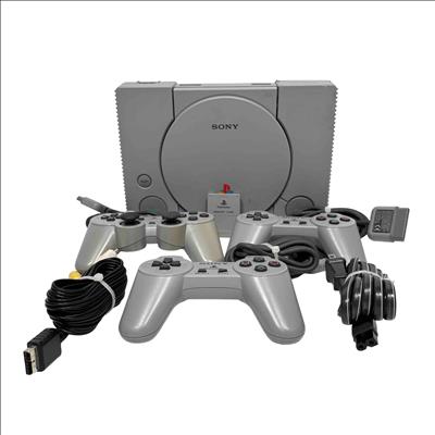 Sony PlayStation 1 SCPH-7501 Gray Body Home Video Game Console - 0976