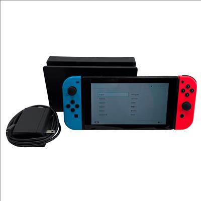 Nintendo Switch Original HAC-001(-01) 32GB Neon Red/Blue Video