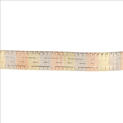 11.1mm Greek Key Pattern Omega Chain 7