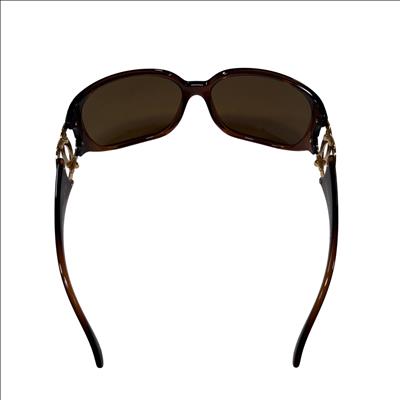レディース CHANEL Tortoise shell CC logo sunglasses
