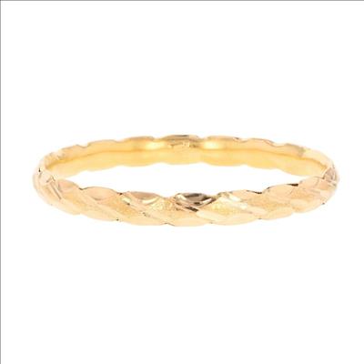6mm Diamond-Cut Pattern Bangle 6
