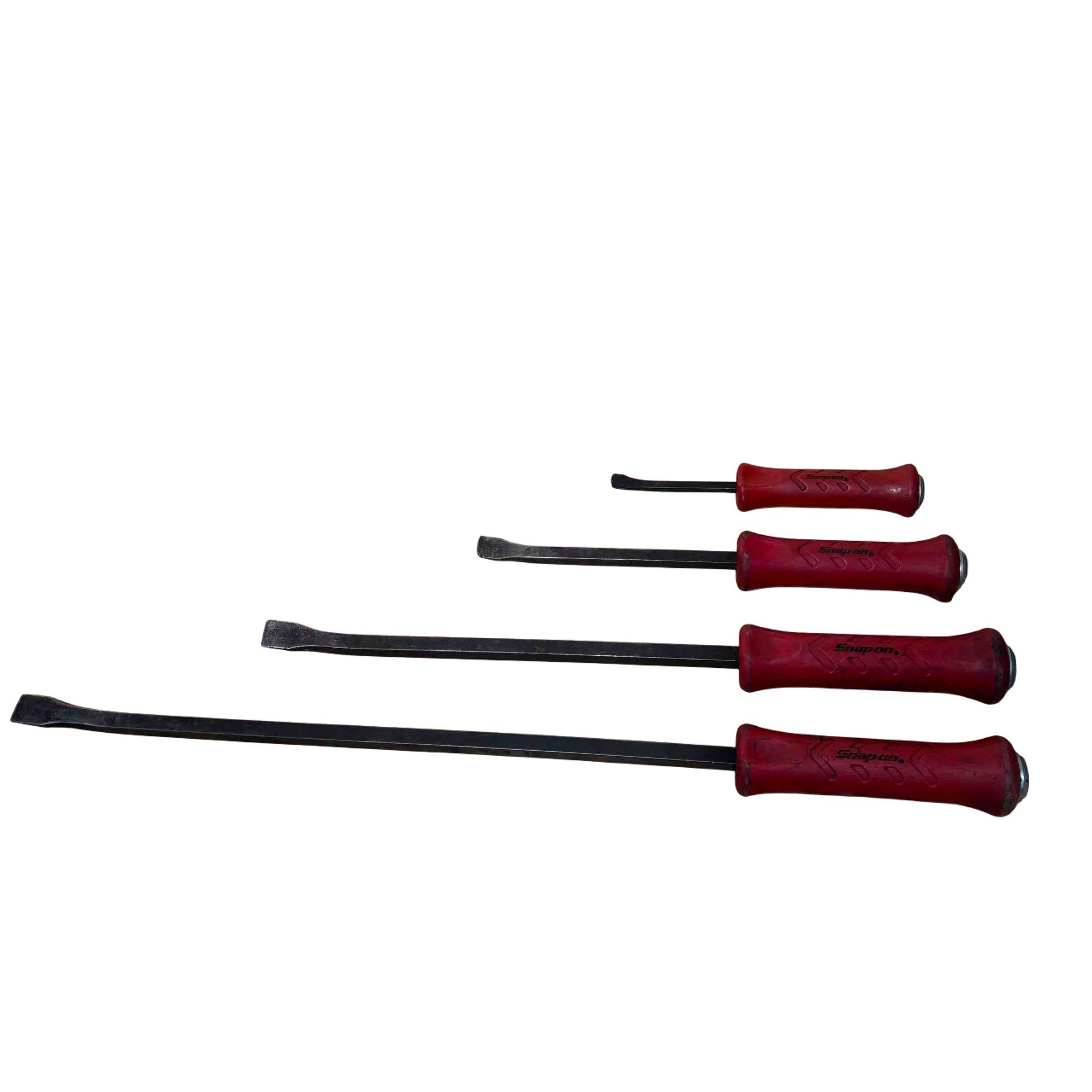 Snap-on Tools SPBS704AR 4-Piece Striking Prybar Set (Red)