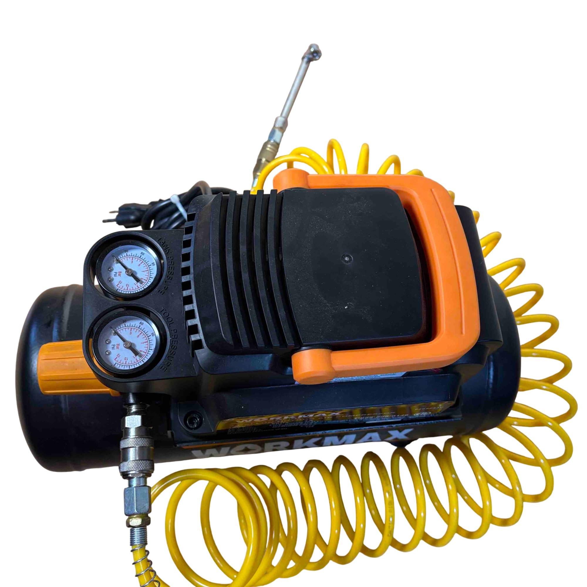 WORKMAX 0200243C Black & Yellow 2-Gallon Portable Hot Dog Air ...