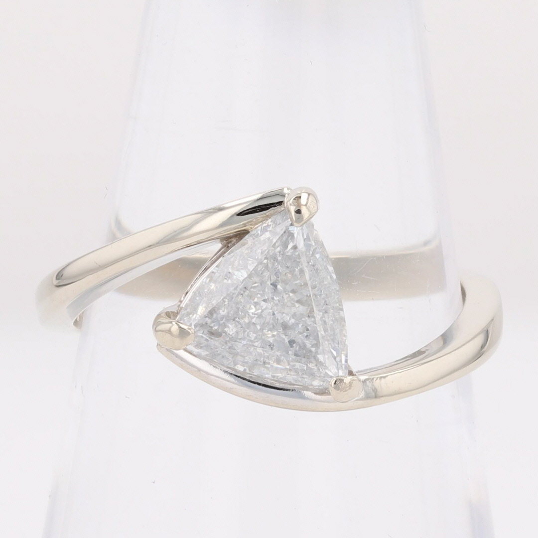 GIA 1.05ct Trillion Diamond Solitaire Engagement Ring 14k White Gold ...