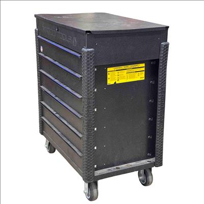 MATCO Tools JSC483-SSBS Silver/Blk 6-Drawer Jamestown Service Cart