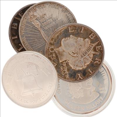 1 oz .999 Fine Silver Rounds Variety Collection Set of 5 Rounds
