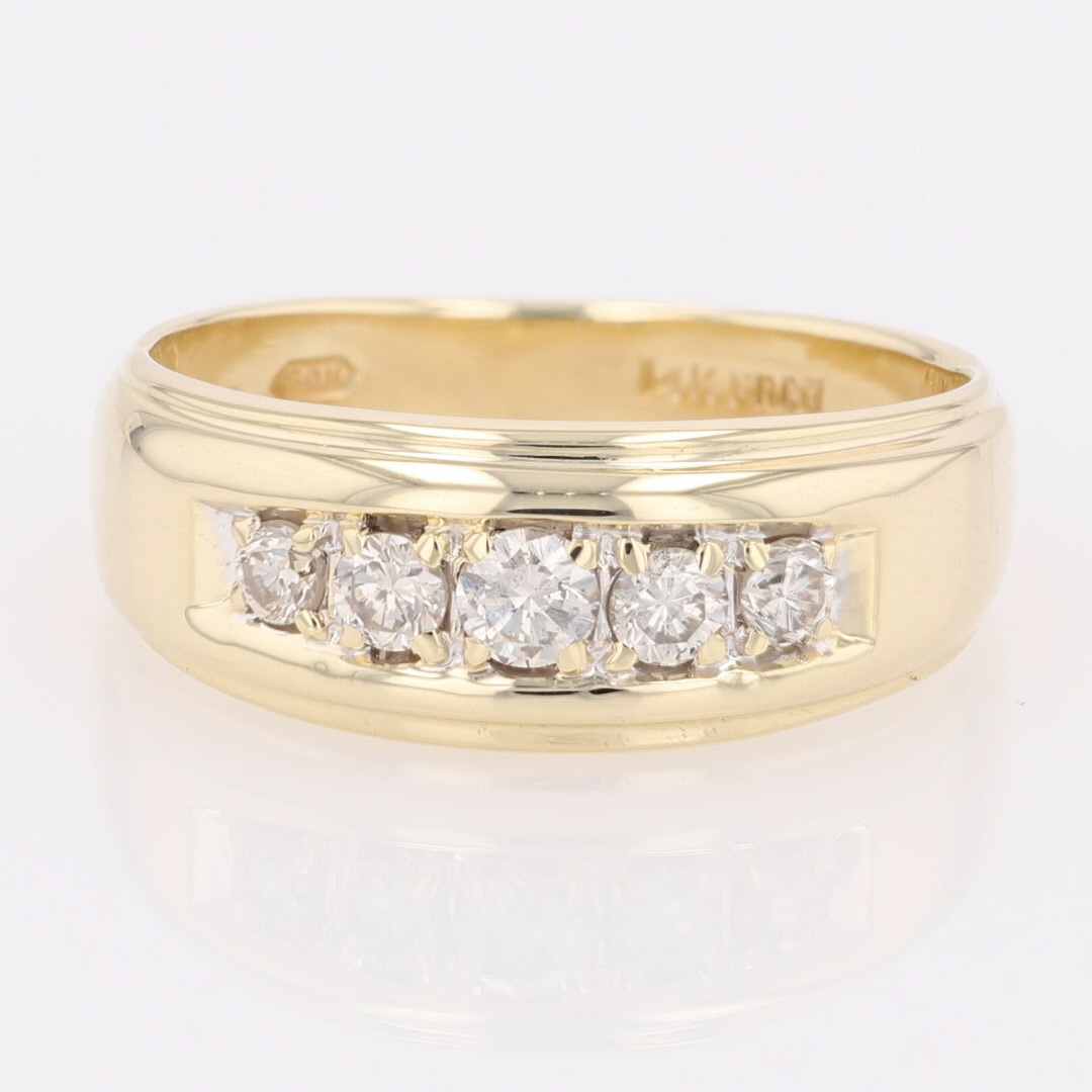 .53ctw Round Cut Diamond Prong Set Wedding Band Ring 14k Yellow Gold ...