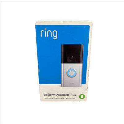 Ring Battery Doorbell Plus 1536p HD+ Satin Nickel Doorbell Camera