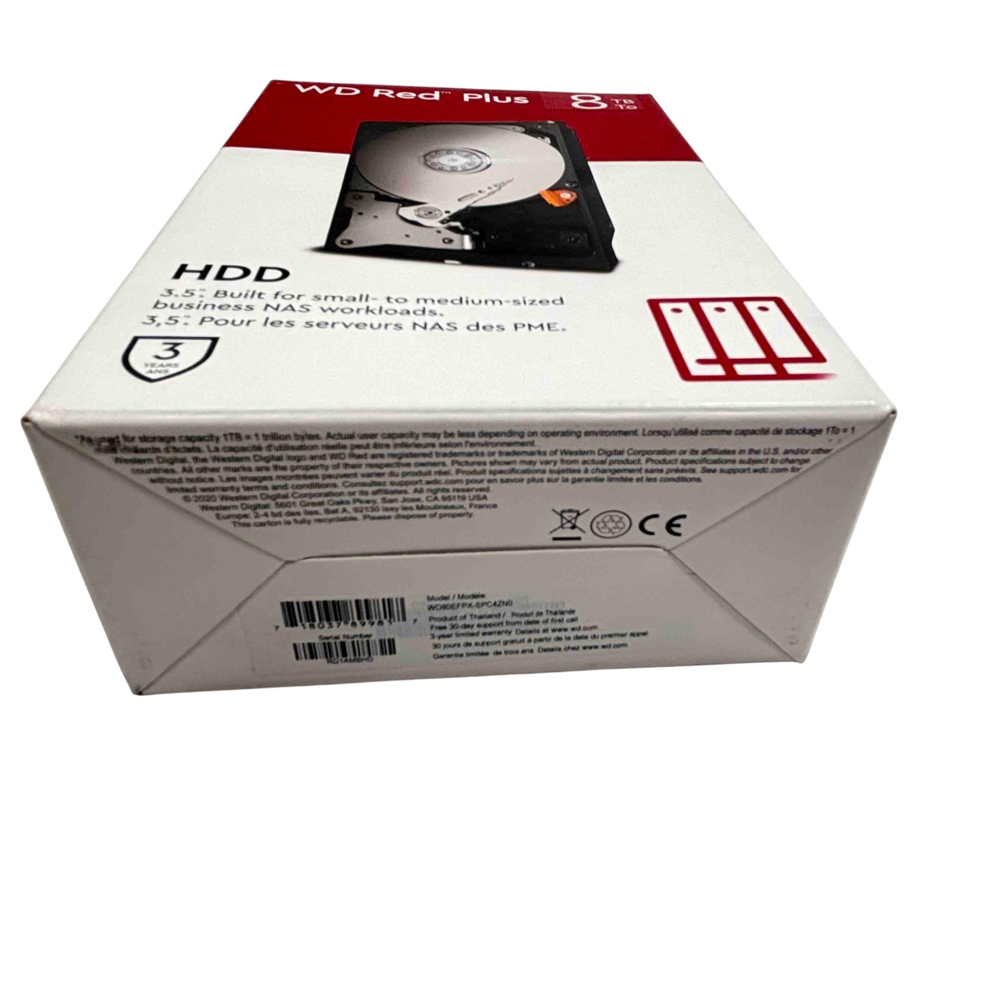 【箱付属】WD Red Plus 8TB HDD WD80EFBX Amazon | Western Digital ウエスタンデジタル 内蔵 HDD 8TB WD