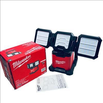 Milwaukee M18 ROVER Dual Power Triple-Panel Flood/Area Light 2368-20 ...