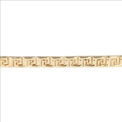 6.9mm Greek Key Pattern Fancy Chain 7