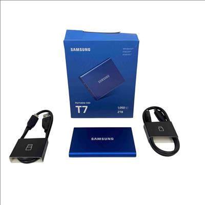 Samsung Portable SSD T7 2TB External Hard Drive MU-PC2T0H