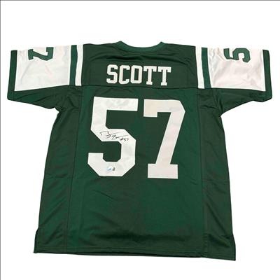 Bart Scott Auto New York Jets Radtke Sports Authenticated NFL Size