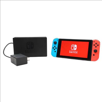 Nintendo Switch HAC-001(-01) 32GB Video Game System - Blue/Red (3452)