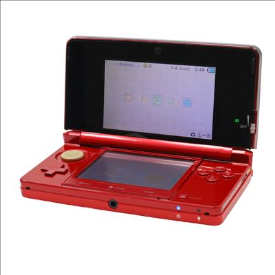 Nintendo 3DS XL SPR-001 3D Dual-Screen Handheld Game System - Red